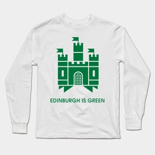 EdinburghIs Green Long Sleeve T-Shirt